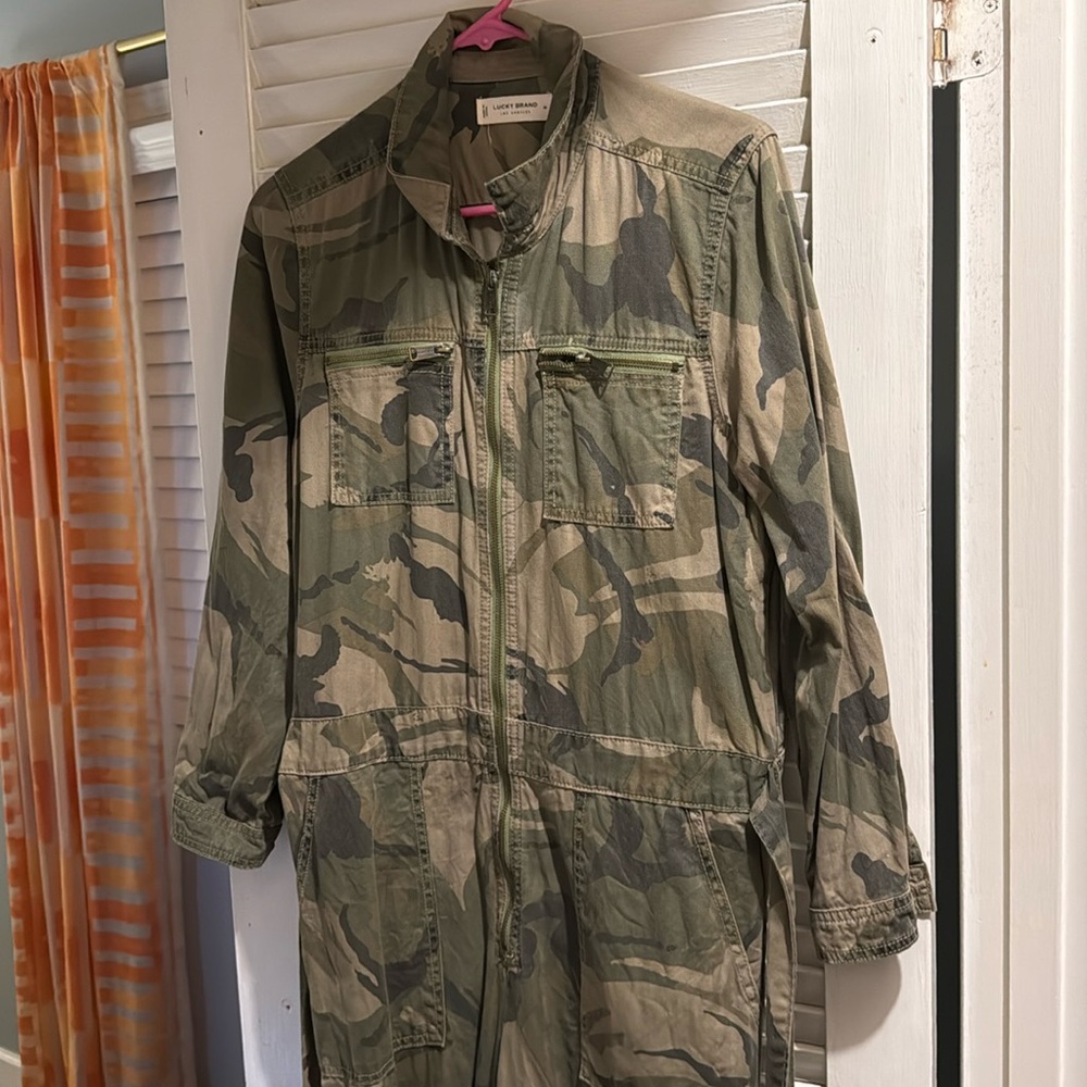 Lucky Brand Camo Jumpsuit